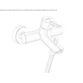 External wall-mounted bathtub faucet Viticuso