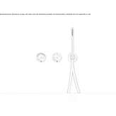 Wall-mounted thermostatic set for bathtub/shower Anaya