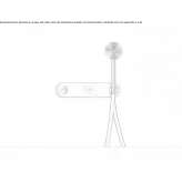 Contemporary stainless steel wall mounted shower faucet with hand shower and hand shower Trinidad