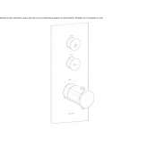 Thermostatic shower tap with plate Lodrino