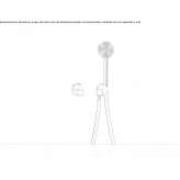 Contemporary stainless steel wall mounted shower faucet with hand shower and hand shower Schladen