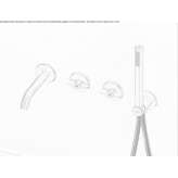 Set of 2 hydroprogressive taps for a bathtub with a spout Ovilla