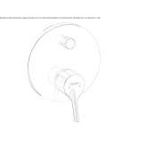 Concealed bathtub faucet for wall mounting Viticuso