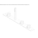Hydrogressive stainless steel bathtub faucet with a shower hand Kuhmo