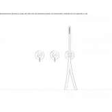 Stainless steel bath/shower faucet Emmen