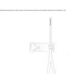 Hydroprogressive faucet set for a bathtub/shower with a shower hand Gualaco