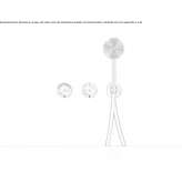 Wall-mounted thermostatic set for bathtub/shower Anaya