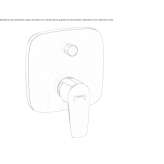 Concealed bathtub faucet for wall mounting Viticuso