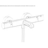 External thermostatic bathtub faucet Alytus