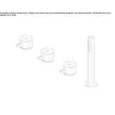 Stainless steel bathtub faucet with hand shower Kuhmo