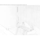 Brass wall-mounted outdoor bathtub set with a shower hand Cavatore