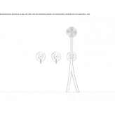 Stainless steel bath/shower faucet Emmen