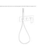 Single-lever bathtub faucet with a hand shower Ilford