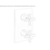 Shower and bathtub tap with shut-off valve Lodrino