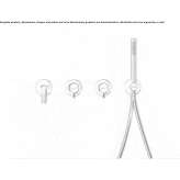 Wall-mounted bathtub faucet Tinta