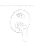 Concealed single-lever bathtub faucet Rice