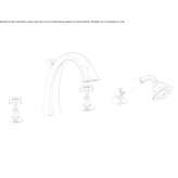 4-hole bathtub set with diverter and hand shower Urziceni