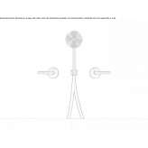 Set of 2 progressive wall-mounted faucets for bathtub/shower Golubac
