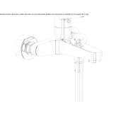 Wall-mounted bathtub faucet Skole