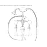 Set for a 2-hole bathtub Langayo