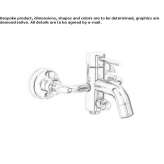 External wall-mounted bathtub faucet with switch Macau