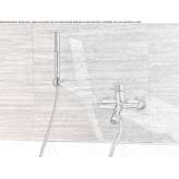 Wall-mounted bathtub faucet with a shower hand Wiltz