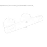 External thermostatic shower faucet Sacu