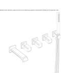 Wall-mounted bathtub set with diverter and hand shower Valseca