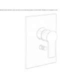 Single-lever wall-mounted bathtub faucet Ferez