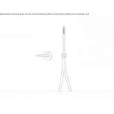 Hydroprogressive faucet set for a bathtub/shower with a shower hand Golubac