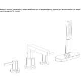 4-hole bathtub set with a hand shower Skvyra