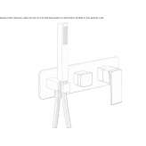 Single-lever shower faucet with a hand shower Lirio