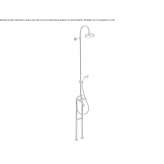 Set of a floor-standing bathtub with a shower head Teresin