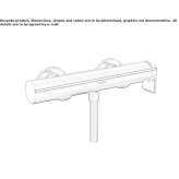 Wall-mounted bathtub tap made of chrome-plated brass with temperature limiter Aprozi