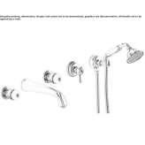 Classic bathtub set with 5 holes Inarcs