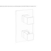 Shower and bathtub tap with shut-off valve Lodrino