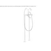 Free standing bathtub set with diverter and shower head Urziceni