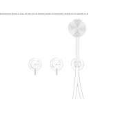 Set of 2 wall-mounted faucets for bathtub/shower Anaya