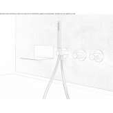 Stainless steel wall-mounted bathtub faucet with shower head Mussig