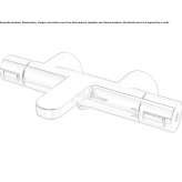 External thermostatic bathtub faucet Choloma