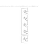 Thermostatic shower tap with plate Lodrino