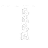 4-otworowa termostatyczna bateria prysznicowa Lodrino