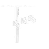 Single-lever bathtub set with diverter and shower hand Valseca