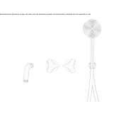Stainless steel wall-mounted bathtub faucet with a hand shower Gualaco
