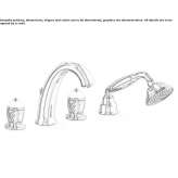 Classic 4-hole bathtub set with a hand shower Inarcs