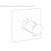Thermostatic shower tap with plate Lodrino