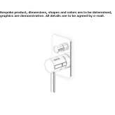 Metalowa bateria wannowa/natryskowa Byram
