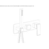Single-lever shower faucet with a hand shower Lirio