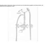 Two-hole wall-mounted bathtub faucet with a hand shower Cerrina