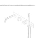 Stainless steel bathtub set with hand shower Kuhmo
